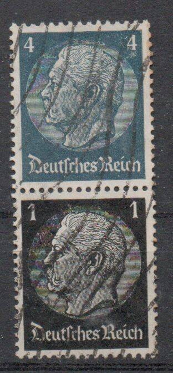 Deutsches Reich Zusammendruck Nr. S171 gestempelt/ o