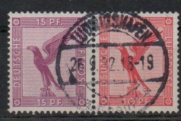 z44- Deutsches Reich Zusammendruck ZD Nr. W 22 gestempelt/ o
