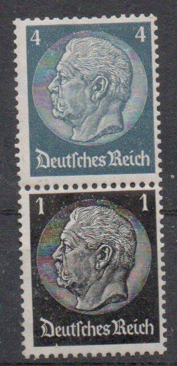 Deutsches Reich Zusammendruck Nr. S171 ungebraucht/ *