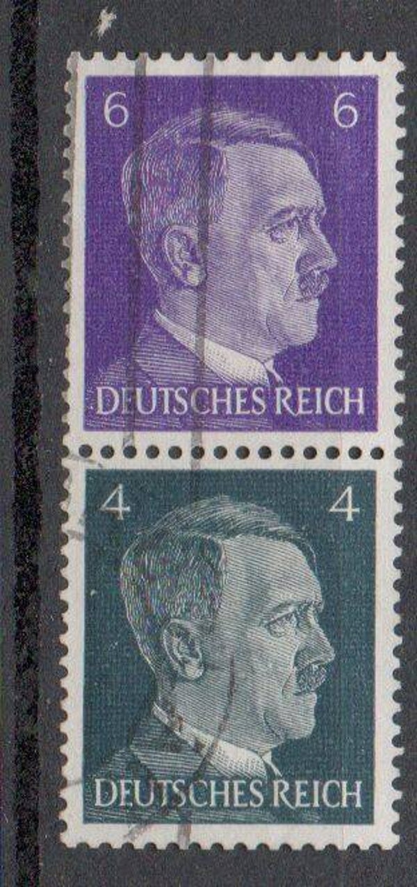 Deutsches Reich Zusammendruck Nr. S292a gestempelt/ o