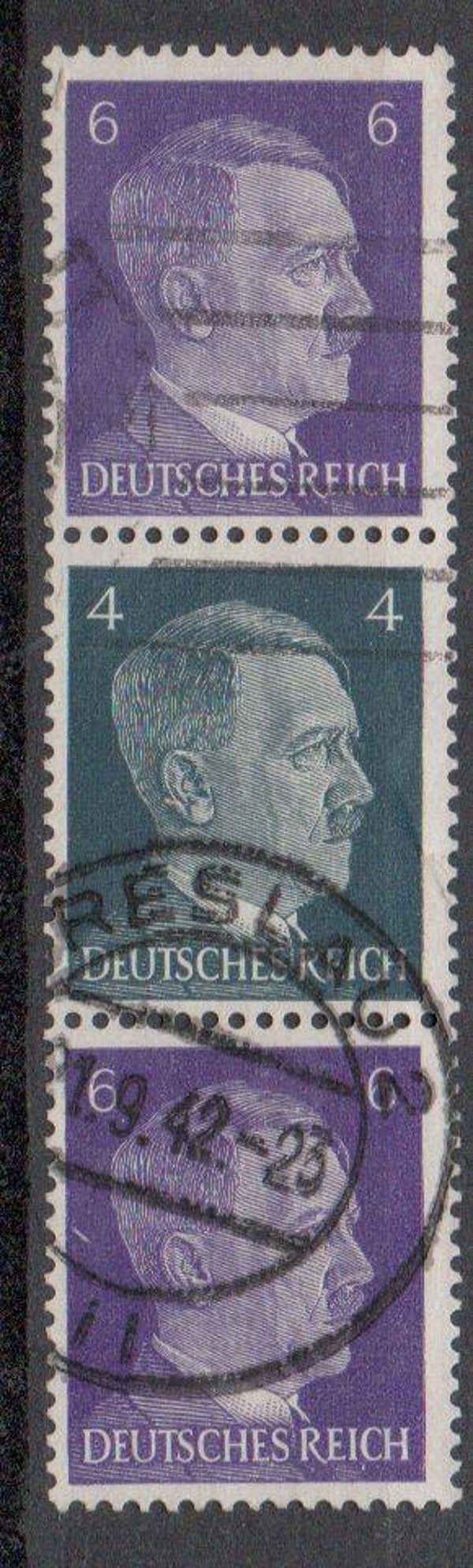 Deutsches Reich Zusammendruck Nr. S293a gestempelt/ o