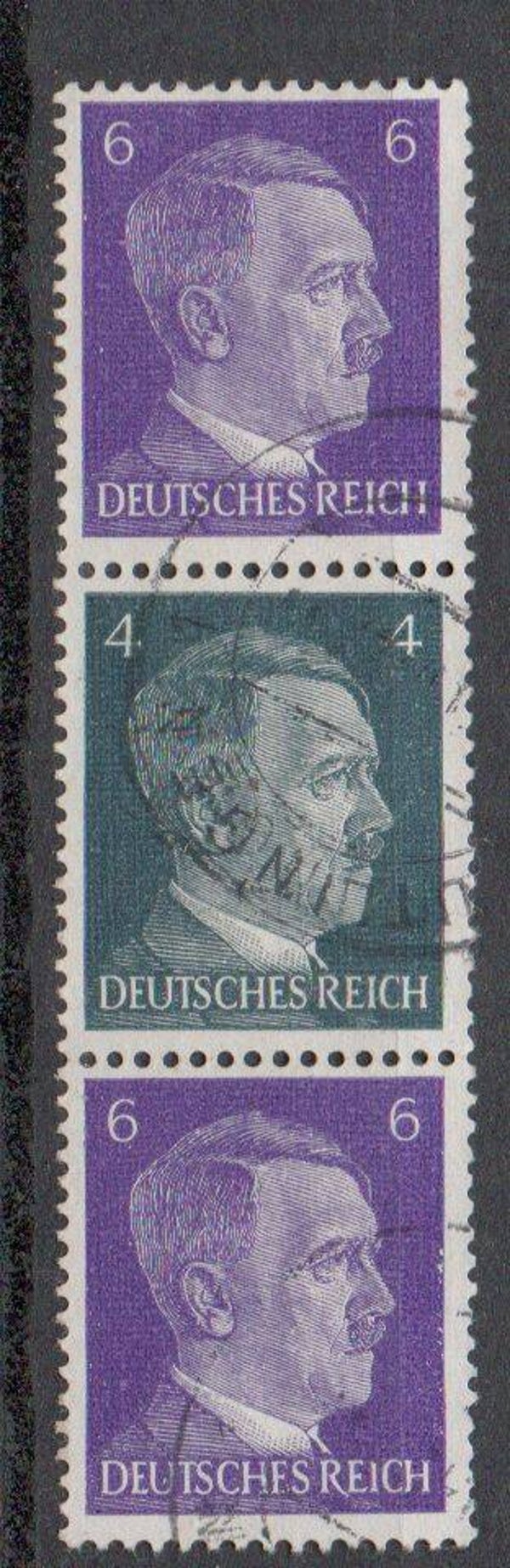 Deutsches Reich Zusammendruck Nr. S293a gestempelt/ o