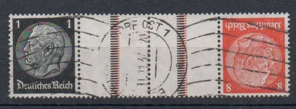 Deutsches Reich Zusammendruck Nr. KZ24 gestempelt/ o