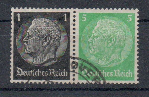 Deutsches Reich Zusammendruck Nr. W71 gestempelt/ o