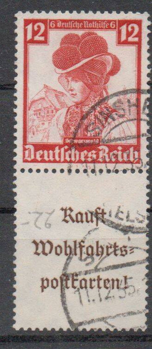 Deutsches Reich Zusammendruck Nr. S241 gestempelt/ o