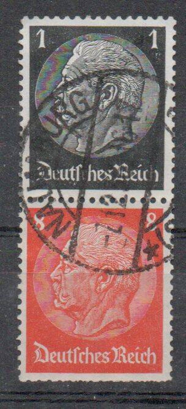 Deutsches Reich Zusammendruck Nr. S135 gestempelt/ o