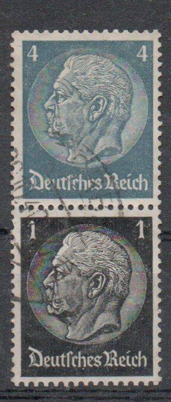 Deutsches Reich Zusammendruck Nr. S171 gestempelt/ o