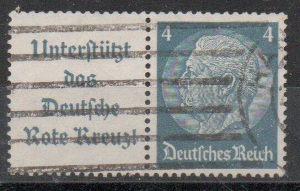 Deutsches Reich Zusammendruck Nr. W89 gestempelt/ o