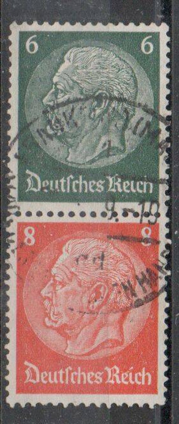 Deutsches Reich Zusammendruck Nr. S159 gestempelt/ o