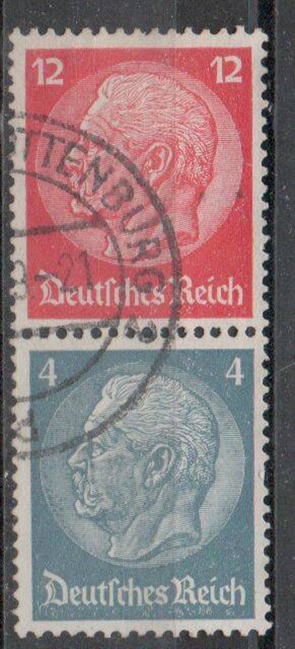 Deutsches Reich Zusammendruck Nr. S165 gestempelt/ o