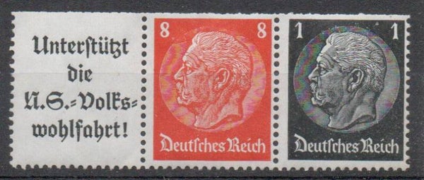 Deutsches Reich Zusammendruck Nr. W65 ungebraucht/ *