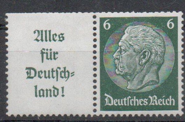 Deutsches Reich Zusammendruck Nr. W66 ungebraucht/ *