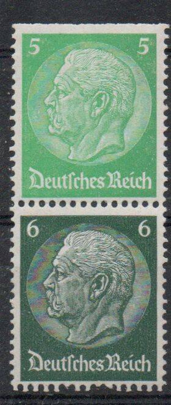 Deutsches Reich Zusammendruck Nr. S 187.1 postfrisch/ **
