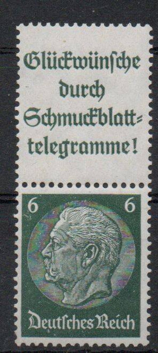Deutsches Reich Zusammendruck Nr. S 183 postfrisch/ **
