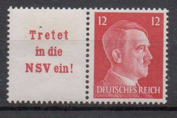 Deutsches Reich Zusammendruck Nr. W157 ungebraucht/ *