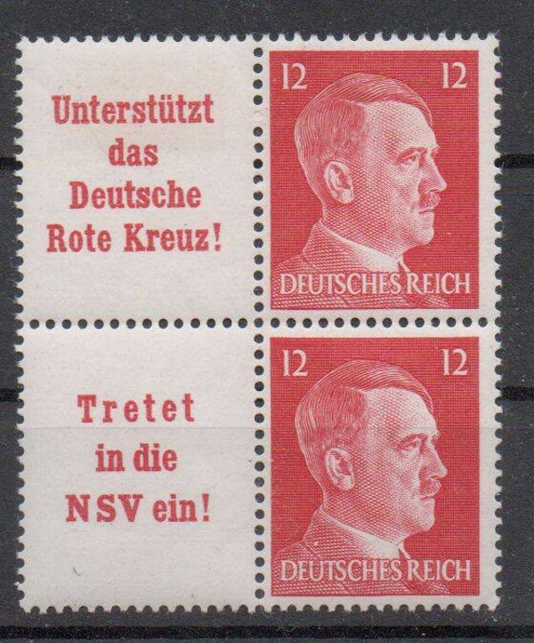 Deutsches Reich Zusammendruck Nr. W156/ W157  */ **
