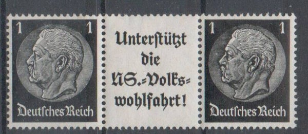 Deutsches Reich Zusammendruck Nr. W92 ungebraucht/ *