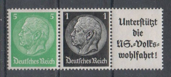 Deutsches Reich Zusammendruck Nr. W90 ungebraucht/ *