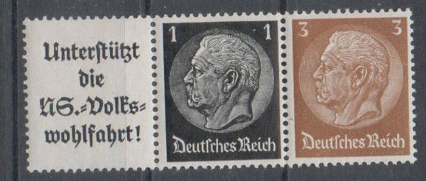 Deutsches Reich Zusammendruck Nr. W94 ungebraucht/ *
