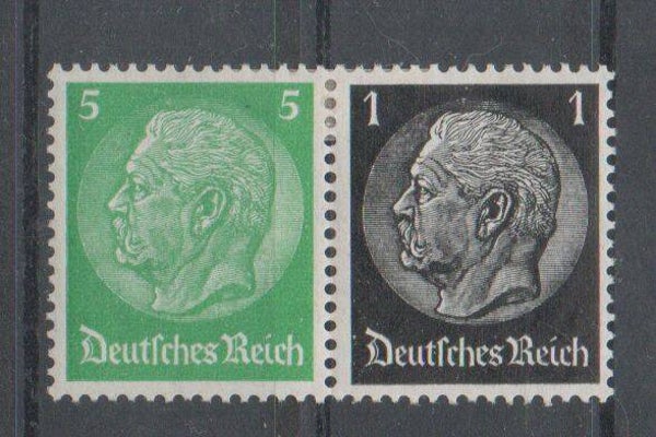 Deutsches Reich Zusammendruck Nr. W59 ungebraucht/ *