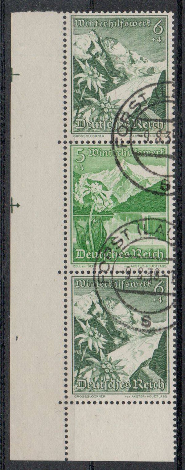 Deutsches Reich Zusammendruck Nr. S248 gestempelt/ o