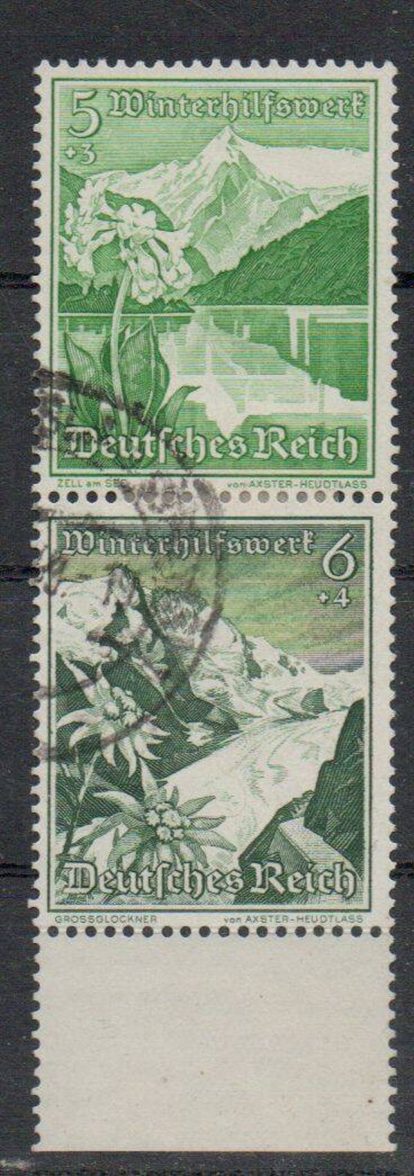 Deutsches Reich Zusammendruck Nr. S245 gestempelt/ o