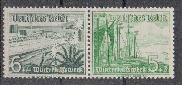 Deutsches Reich Zusammendruck Nr. W123 postfrisch/ **