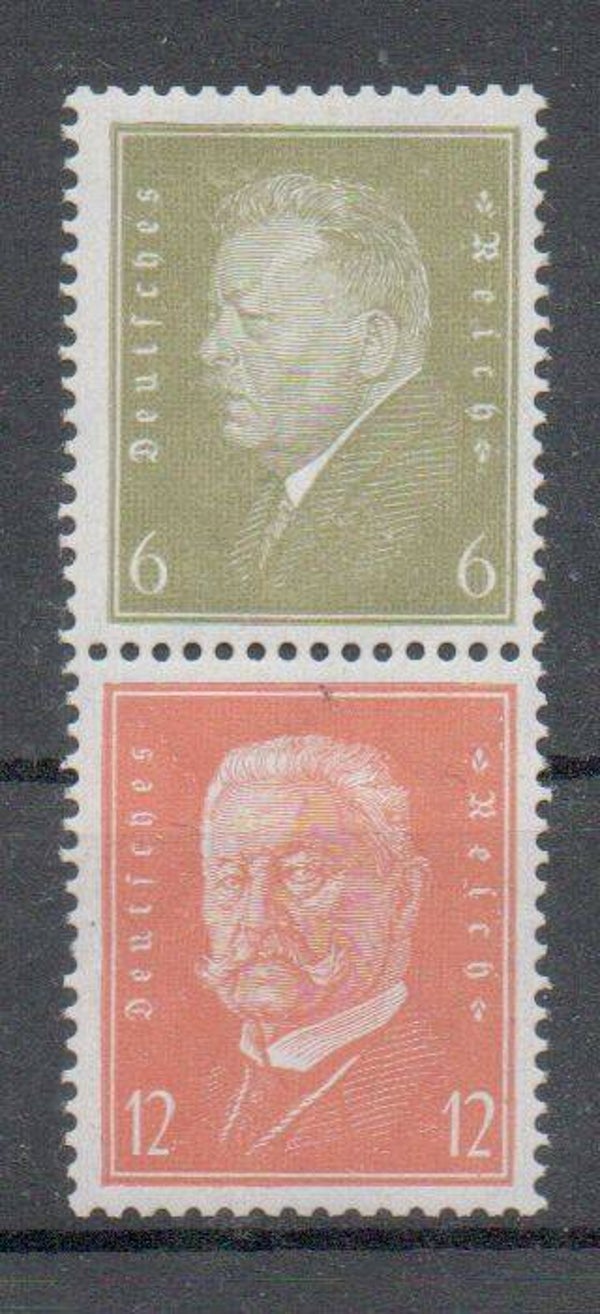 Deutsches Reich Zusammendruck Nr. S46 ungebraucht/ *