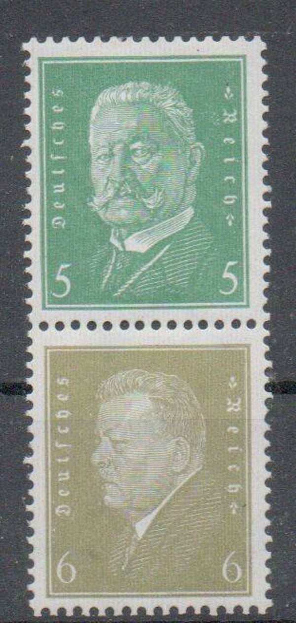 Deutsches Reich Zusammendruck Nr. S42 ungebraucht/ *