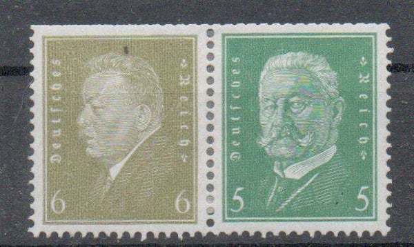 Deutsches Reich Zusammendruck Nr. W28 ungebraucht/ *