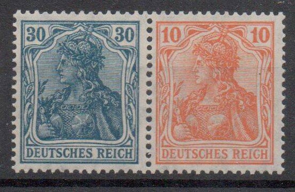 Deutsches Reich Zusammendruck Nr. W15 postfrisch/ **