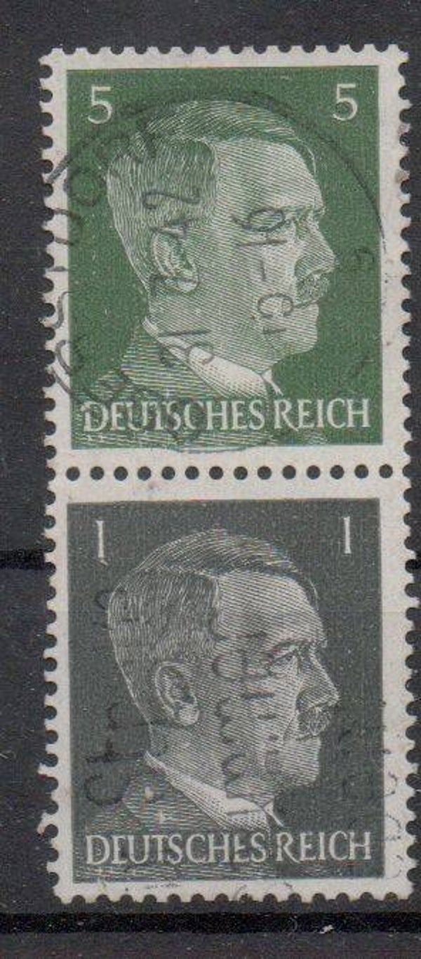 Deutsches Reich Zusammendruck Nr. S270 gestempelt/ o