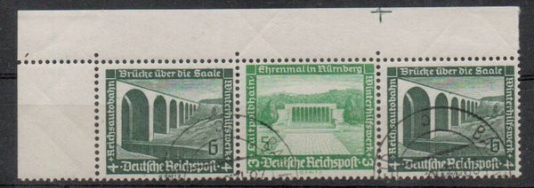 Deutsches Reich Zusammendruck Nr. W122 gestempelt/ o