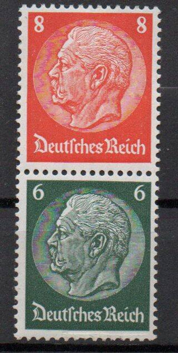 z61- Deutsches Reich Zusammendruck ZD Nr. S 161 ungebraucht/ *