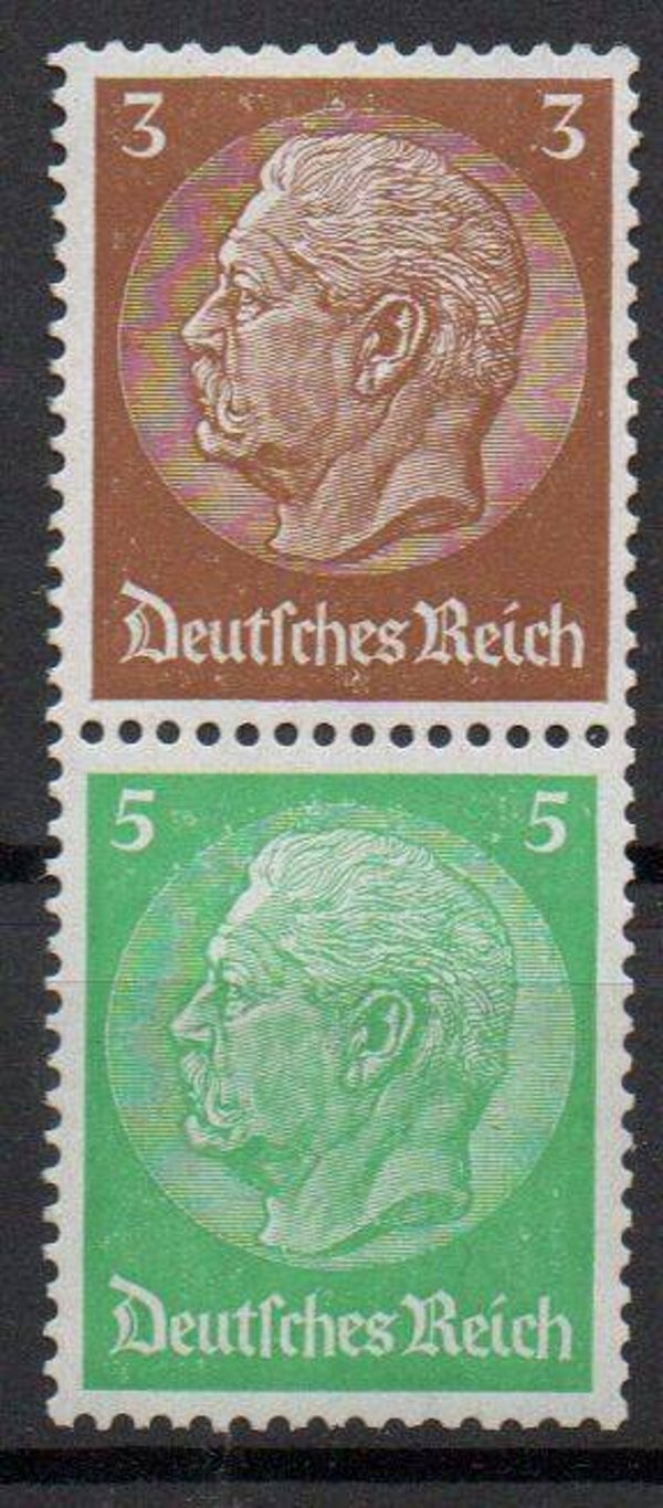z62- Deutsches Reich Zusammendruck ZD Nr. S 127 ungebraucht/ *