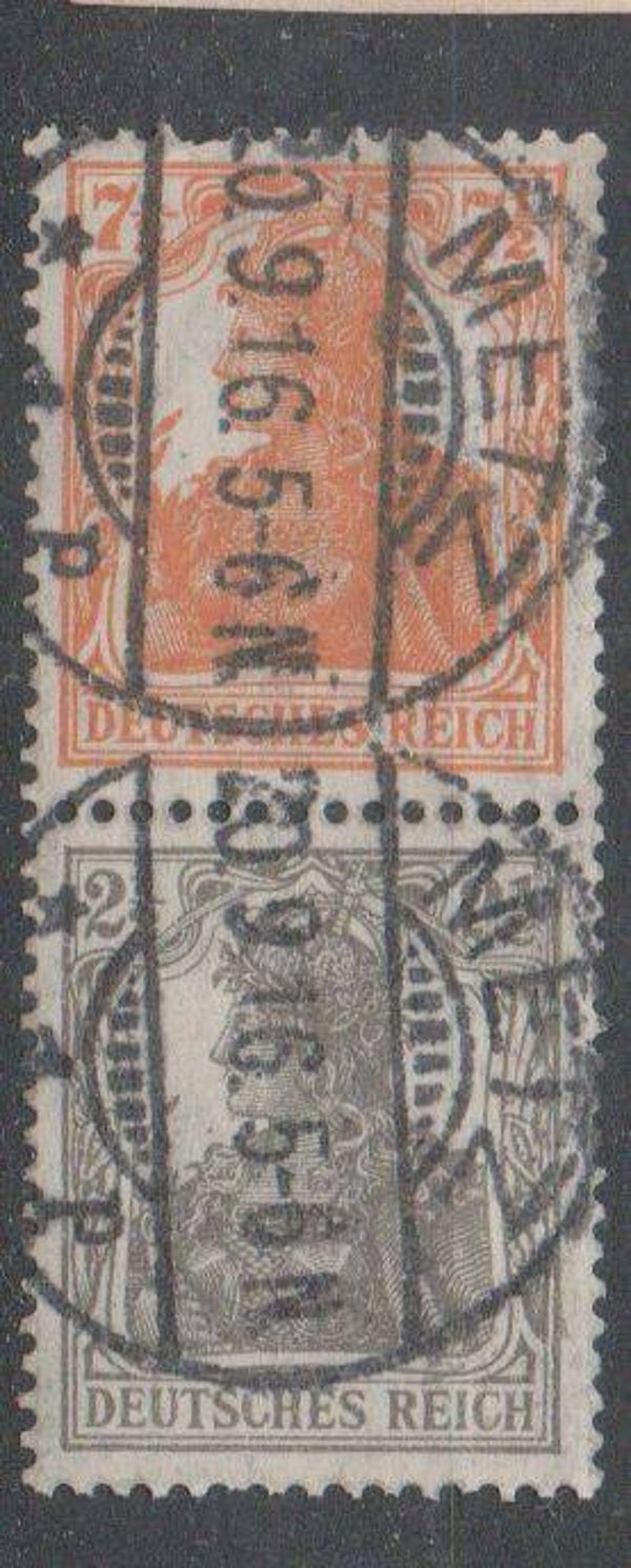 Deutsches Reich Zusammendruck Nr. S13a gestempelt/ o