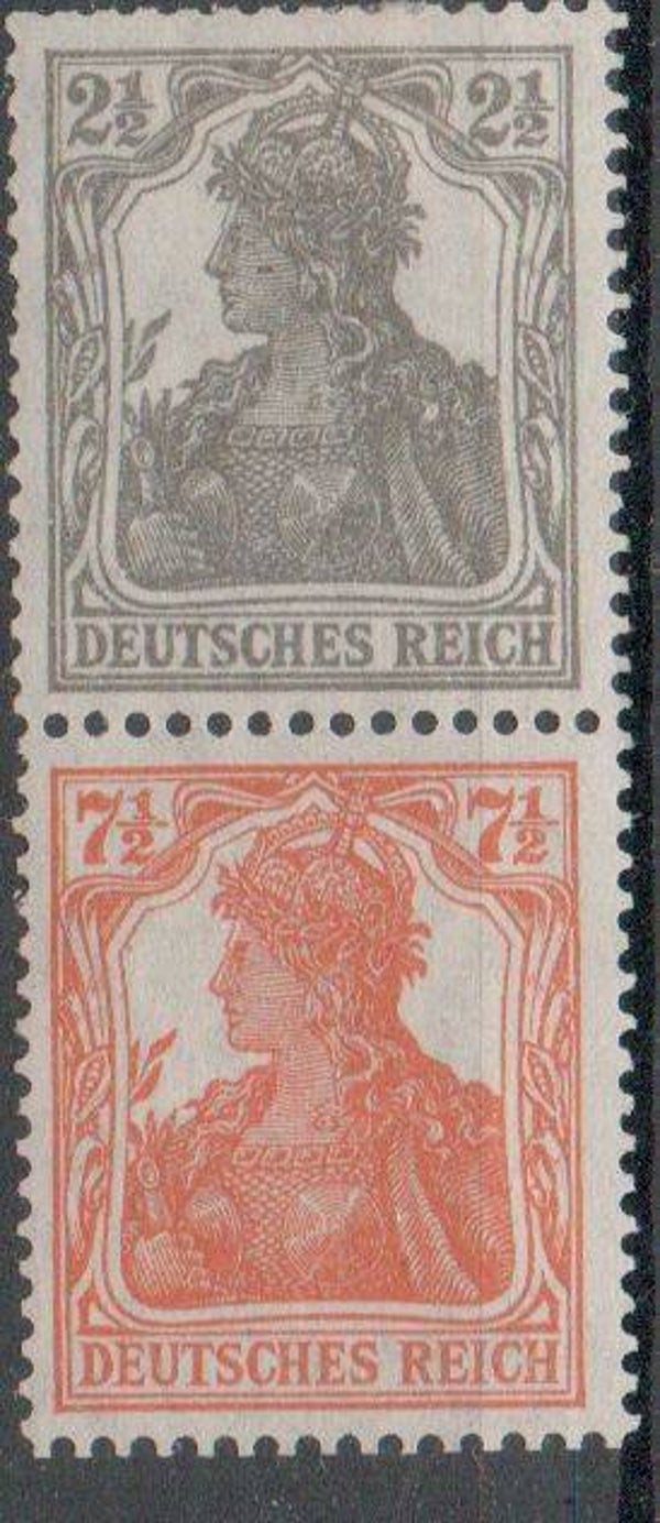 Deutsches Reich Zusammendruck Nr. S11b ungebraucht/ *