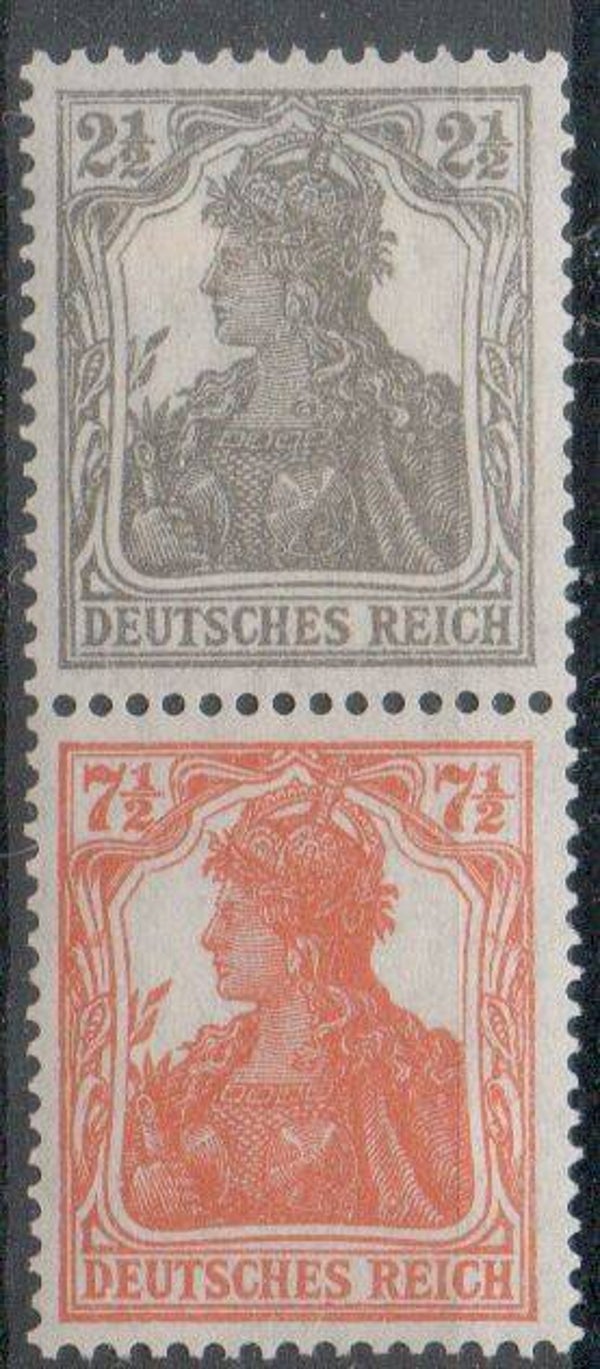 Deutsches Reich Zusammendruck Nr. S11b ungebraucht/ *