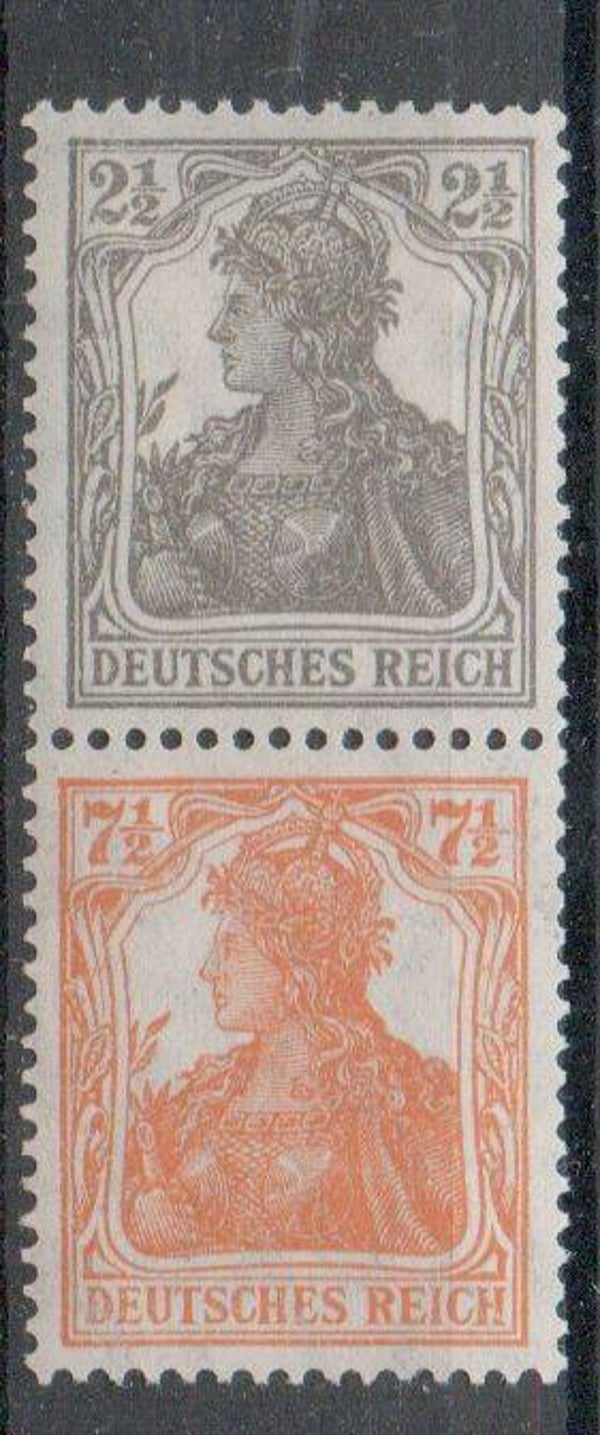 Deutsches Reich Zusammendruck Nr. S11a ungebraucht/ *