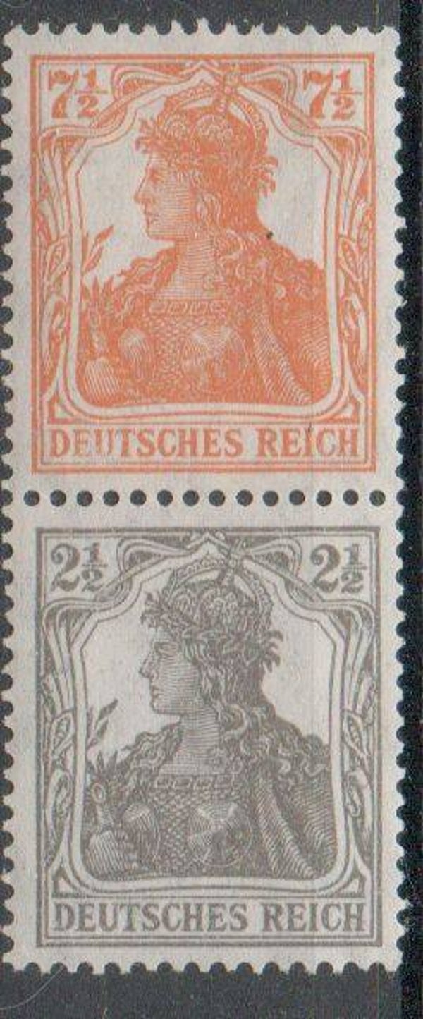 Deutsches Reich Zusammendruck Nr. S13a ungebraucht/ *