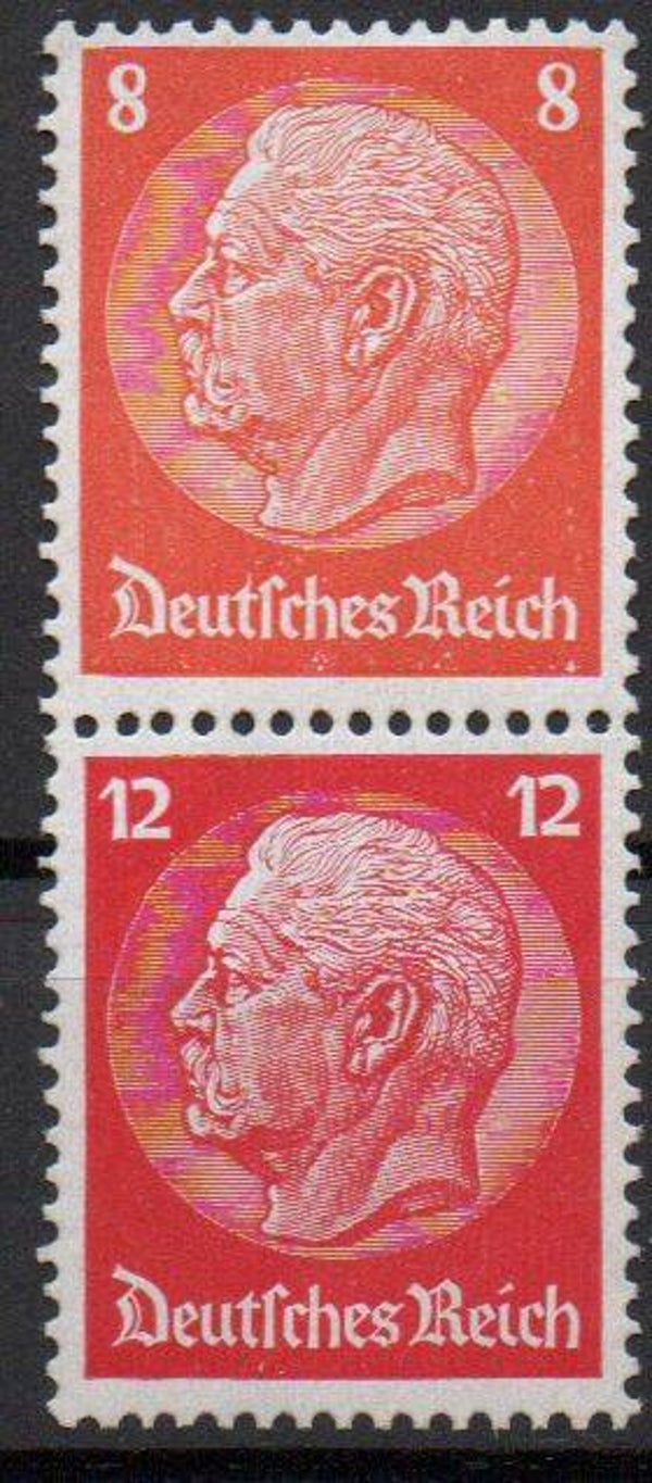 z63- Deutsches Reich Zusammendruck ZD Nr. S 112 ungebraucht/ *