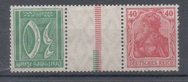 Deutsches Reich Zusammendruck Nr. KZ8.1.2 ungebraucht/ *