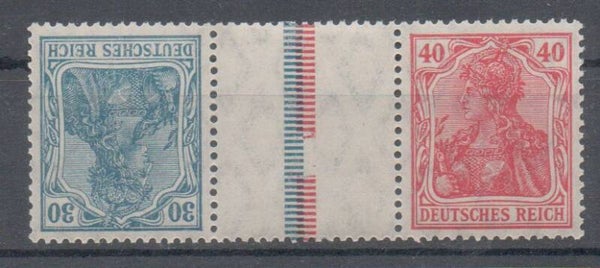 Deutsches Reich Zusammendruck Nr. KZ 4.1.1 ungebraucht/ *