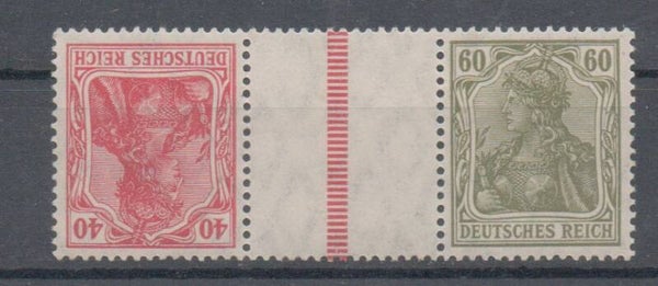 Deutsches Reich Zusammendruck Nr. KZ 6.3 ungebraucht/ *