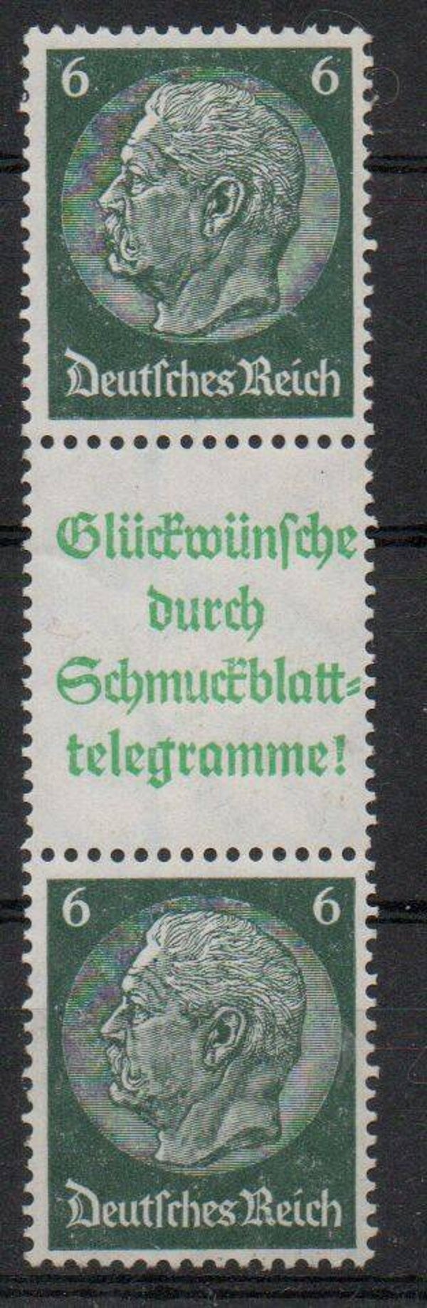 z65- Deutsches Reich Zusammendruck ZD Nr. S 187.1 ungebraucht/ *