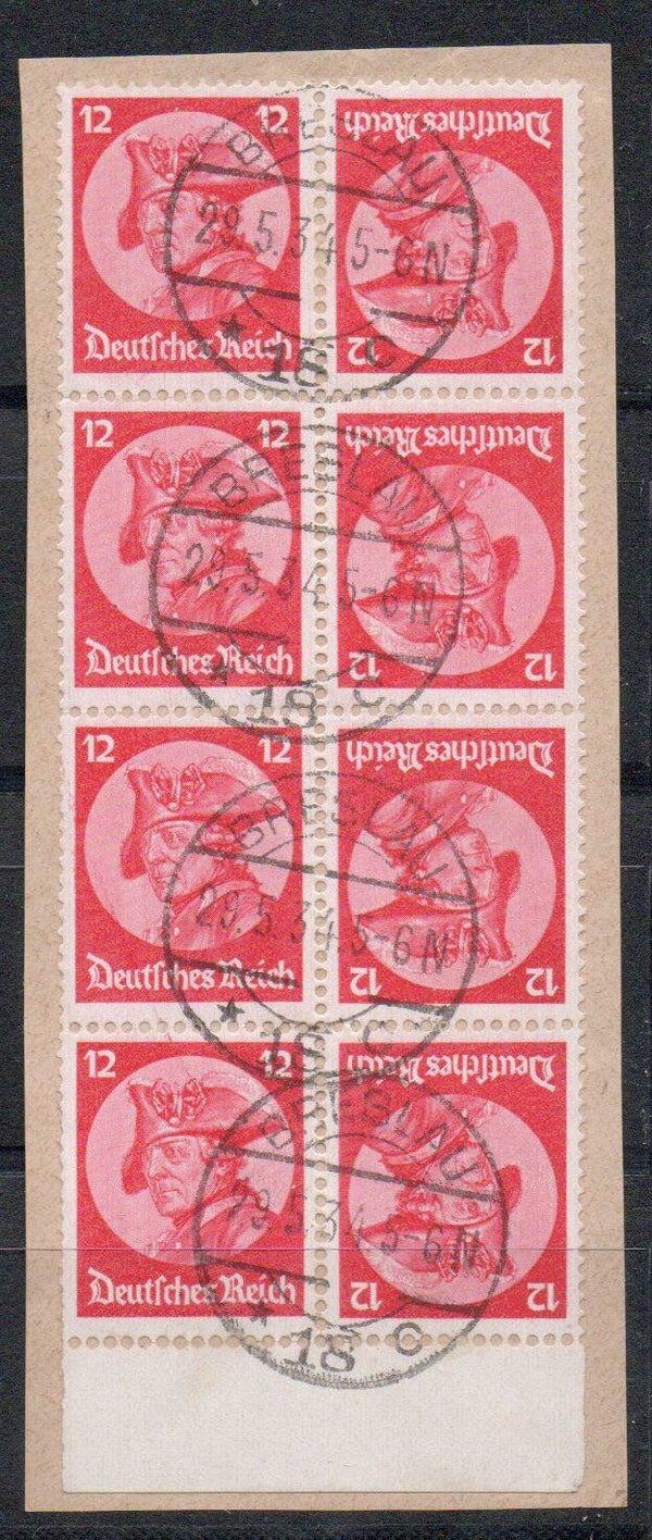 z662- Deutsches Reich Zusammendruck Nr. K18 UR gestempelt/ o