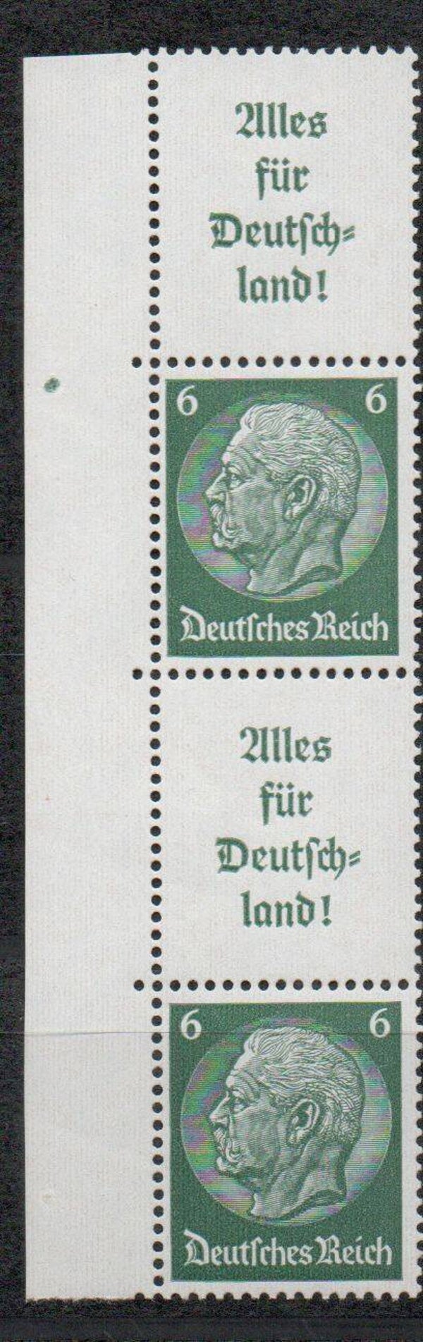 Deutsches Reich Zusammendruck Nr. S139 postfrisch/ **