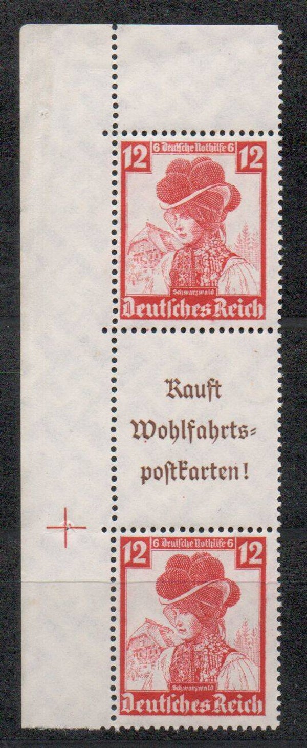 Deutsches Reich Zusammendruck Nr. S242 postfrisch/ **