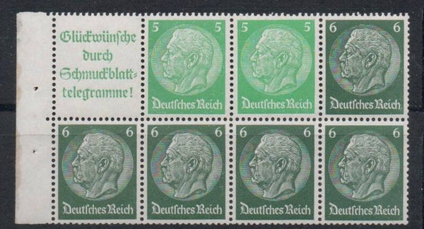Deutsches Reich Zusammendruck H-Blatt 99 1B postfrisch/ **