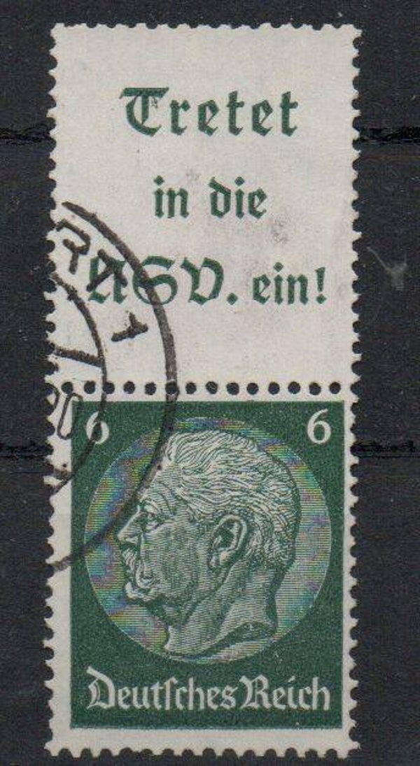 z7- Deutsches Reich Zusammendruck ZD Nr. S 191 gestempelt/ used